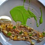 PETERSILIENWURZEL: Ziegenmilch, Saiblingskaviar, Gundermann