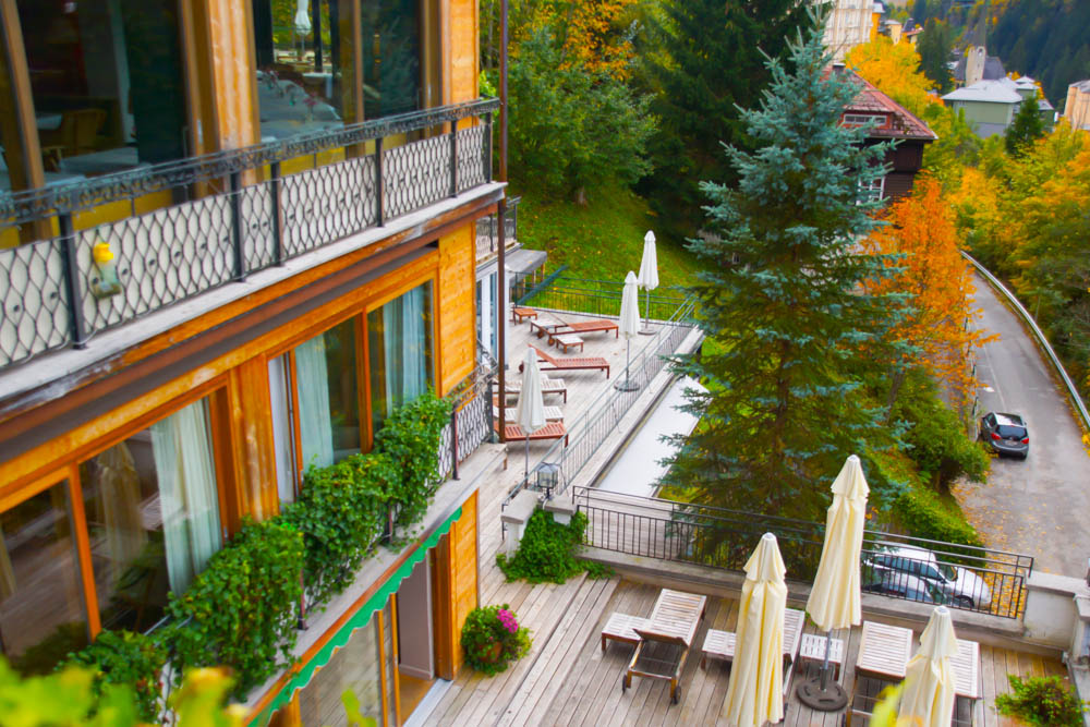 Haus Hirt - Bad Gastein - Ausblick zum Wellnessbereich