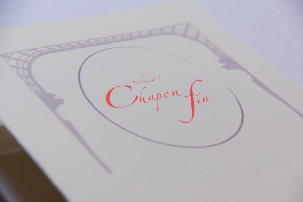 Le Chapon Fin Restaurant - Speisenkarte