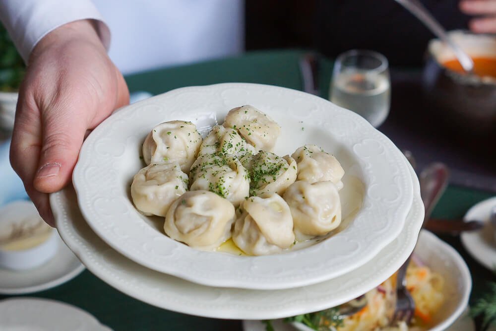 Café Pushkin, Moskau - Pelmeni mit Rind