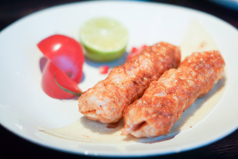 Nofar Restaurant Moskau - Shrimp-Kebab