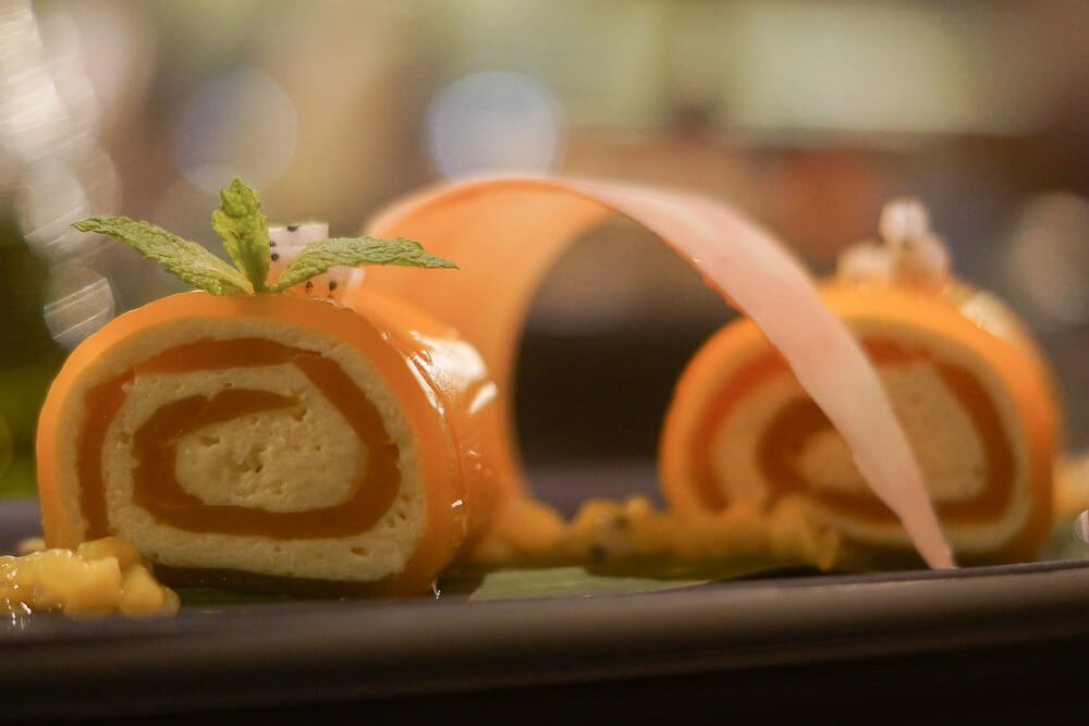 Black Thai Restaurant Moskau - Mango-Röllchen Dessert