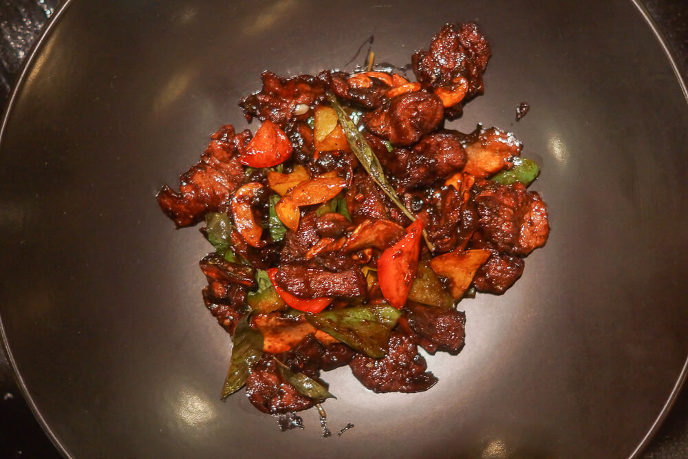 Black Thai Restaurant Moskau - Rinderpfanne mit Chili