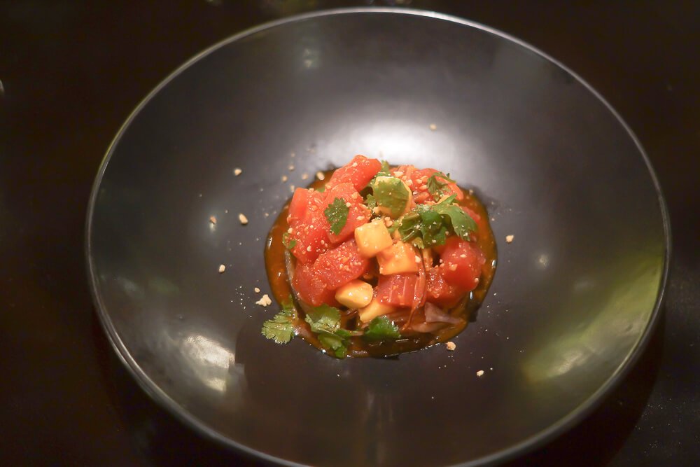 Black Thai Restaurant Moskau - Thunfischtatar mit Thaimango und scharfer Marinade