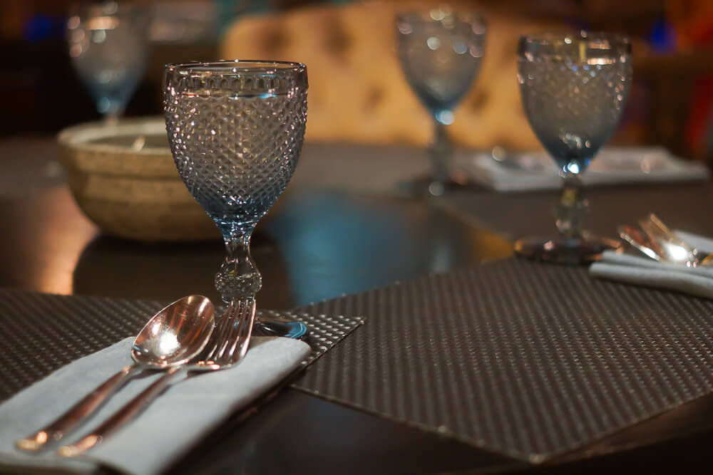 Black Thai Restaurant Moskau - Tischgedecke