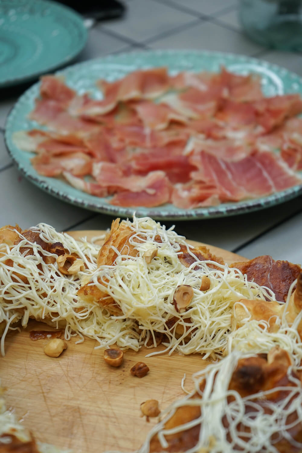Chveni Restaurant Tiflis - Brote mit Käse und Schinken