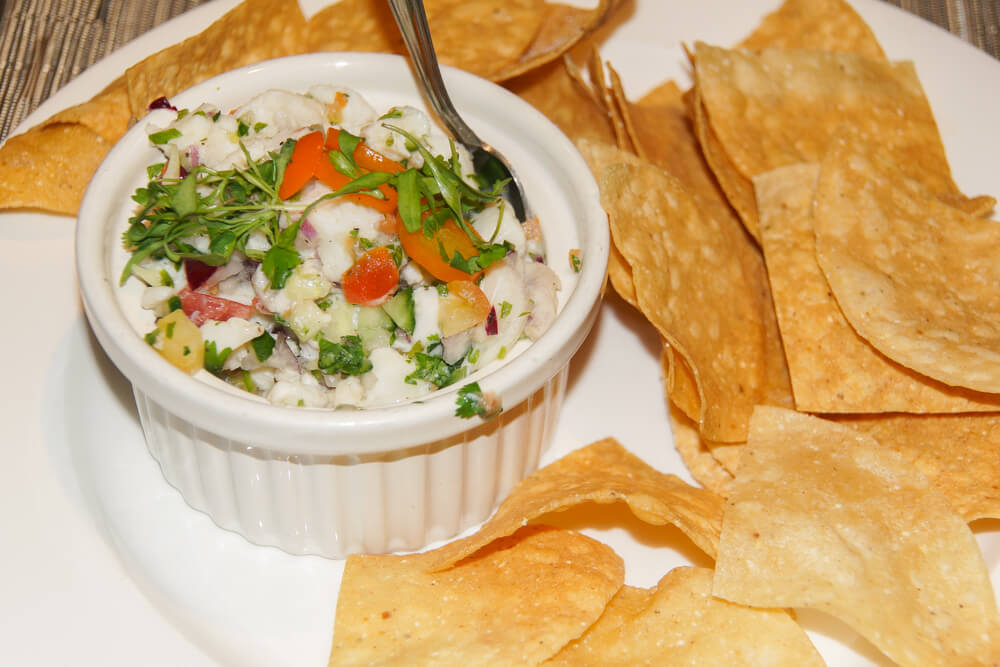 SALT Restaurant, Juneau - Ceviche und Chips