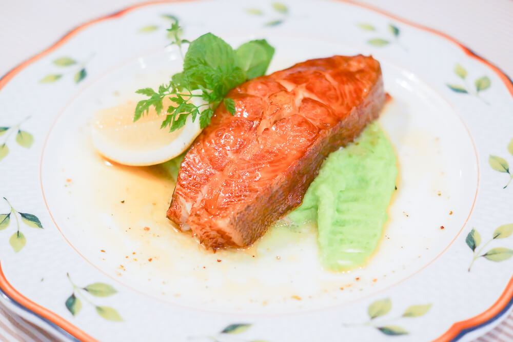 FermA Restaurant St. Petersburg - selbst geräucherter Heilbutt