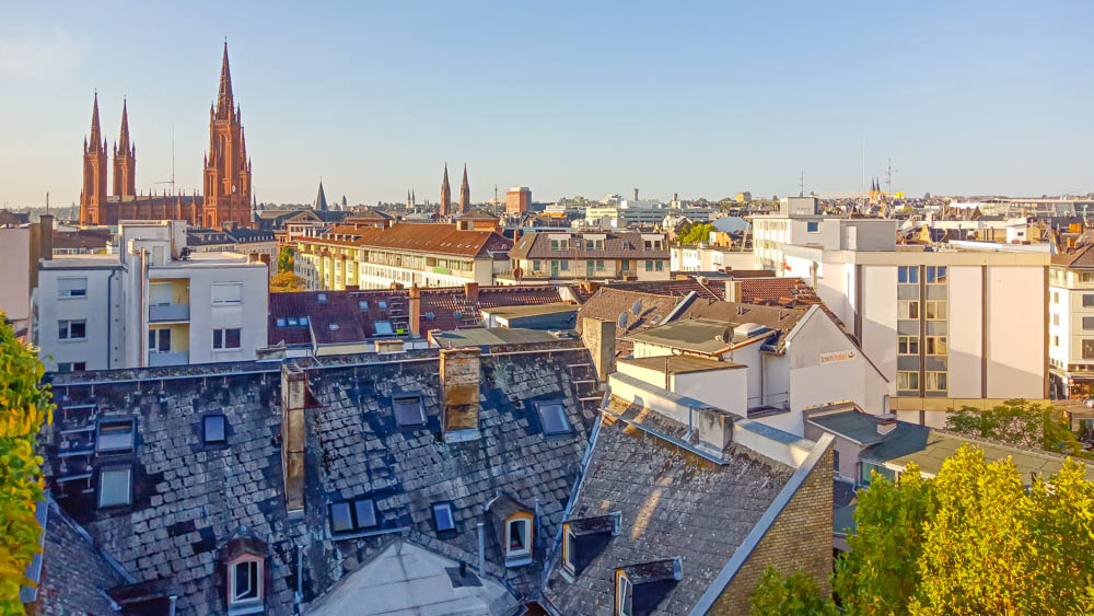 Aussicht vom SPA des Nassauer Hof Wiesbaden