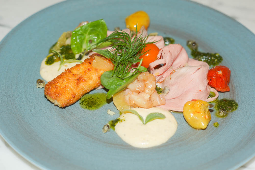 Stadt Restaurant Hamburg - Linumer Kalb und Schwertfisch