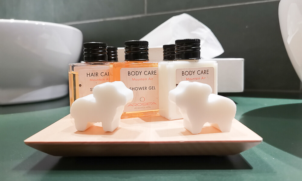 Arosea Life Balance Hotel - Badezimmer Ausstattung