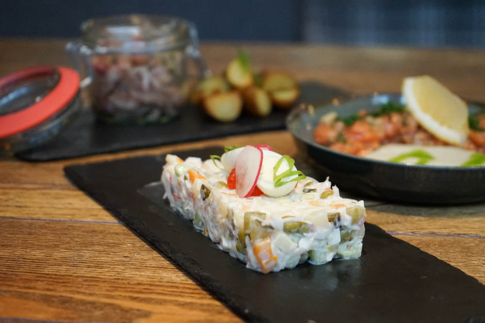 Kamchatka local Kitchen, Petropawlowsk - King Crab Salat