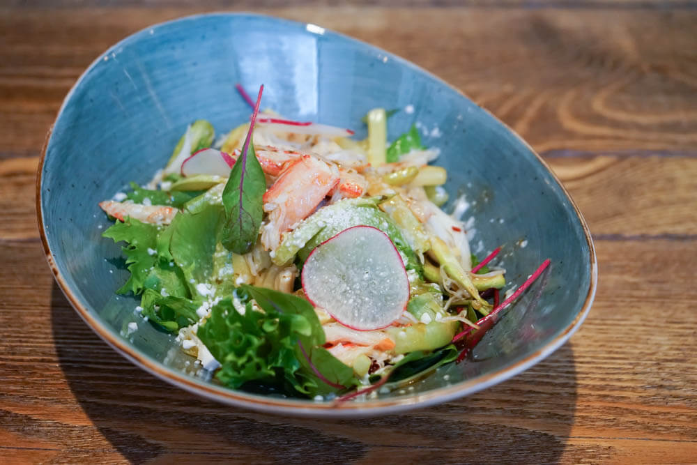 Kamchatka local Kitchen, Petropawlowsk - Krabbensalat