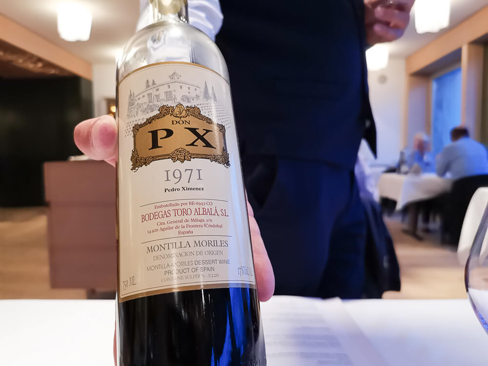 Parkhotel Bellevue & Spa Adelboden - Pedro Ximenez PX 1971