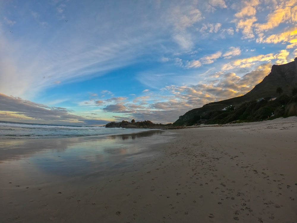 Llandudno Strand am Morgen