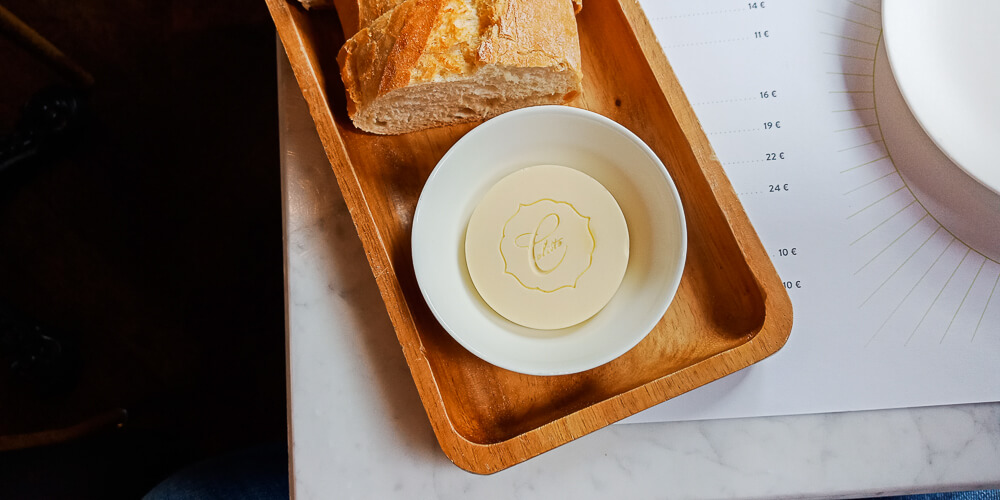 Colette by Tim Raue - gutes Branding selbst auf der Butter