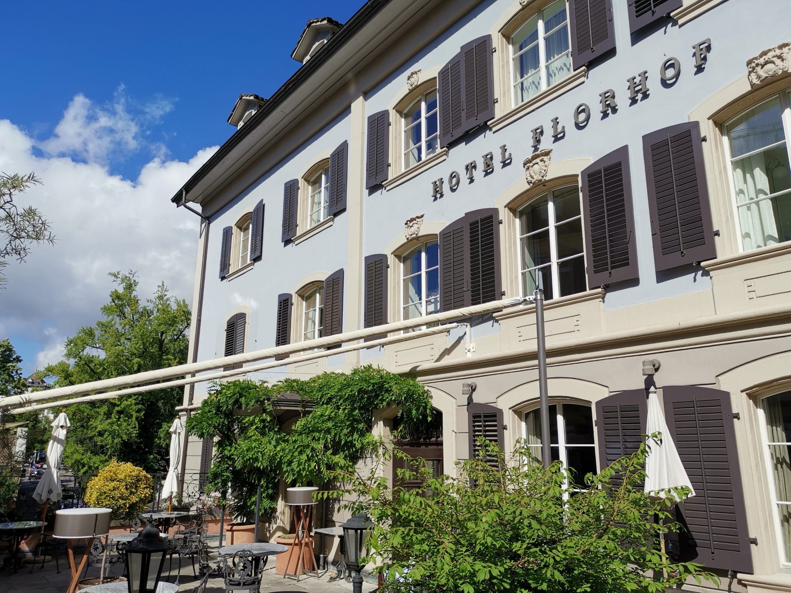 Hotel Florhof vom Hofgarten aus