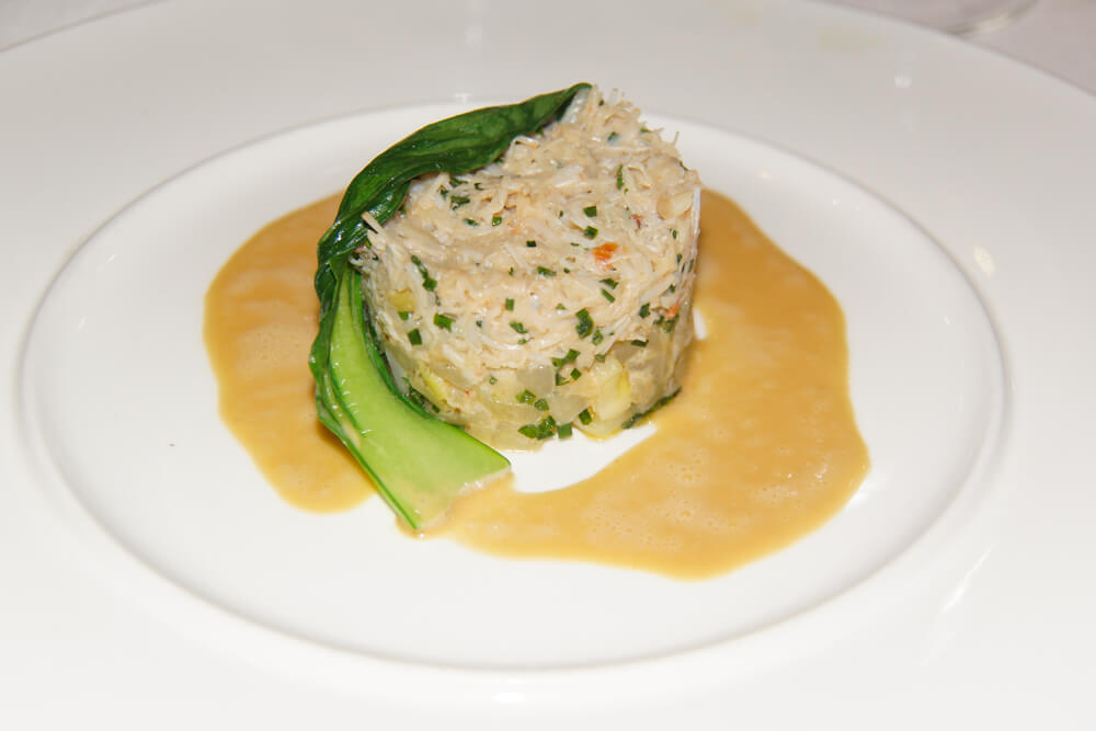 Le Pavillon de la Grande Cascade, Paris - Krabbensalat, Krustentierfond
